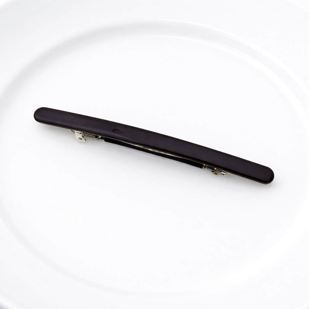 Super slim resin hair barrette