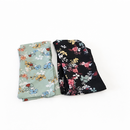 Extra-wide twist hair scarf