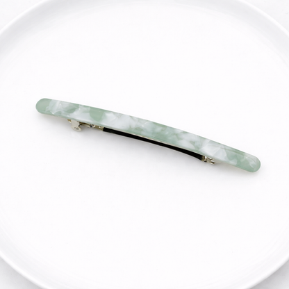 Super slim resin hair barrette