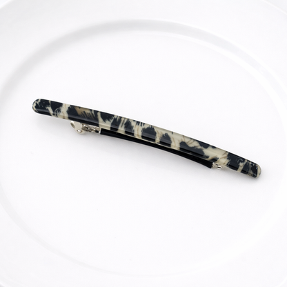Super slim resin hair barrette