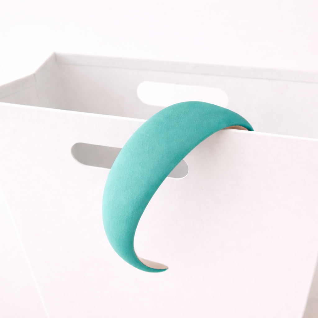 4cm solid chiffon thinly padded headband