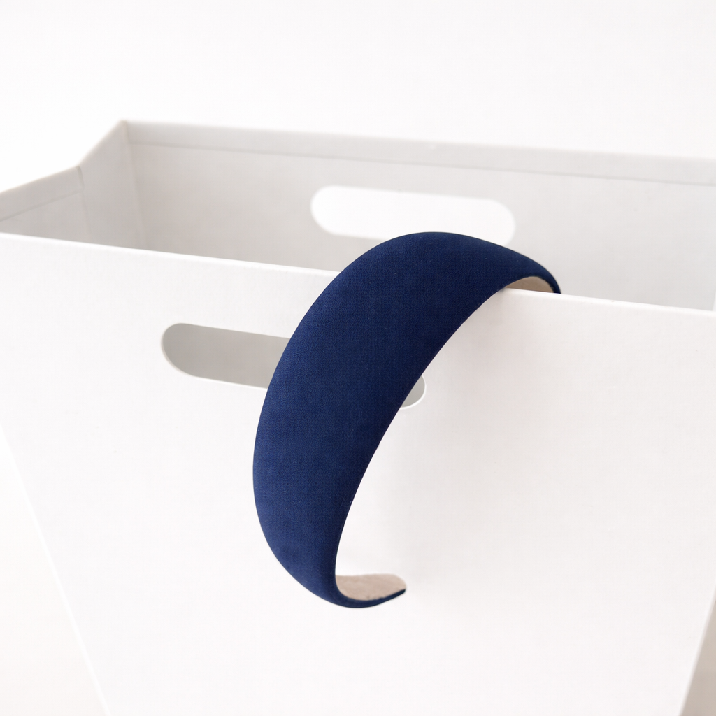 4cm solid chiffon thinly padded headband
