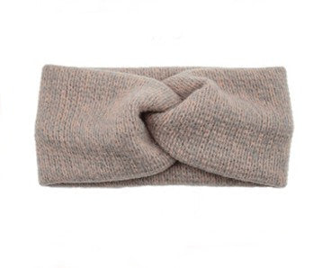 Twist front soft knitted headband
