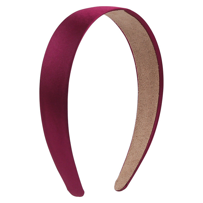 2.8cm wide Glossy satin headband