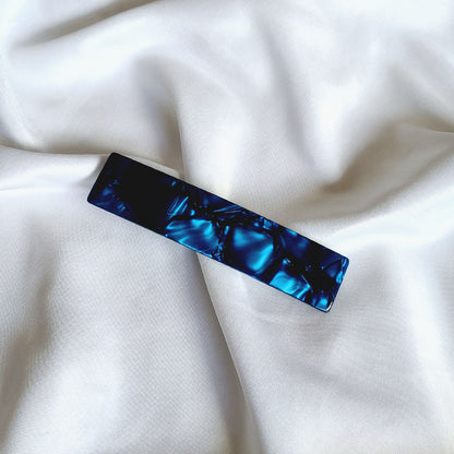 Large resin hair barrette in multi colours