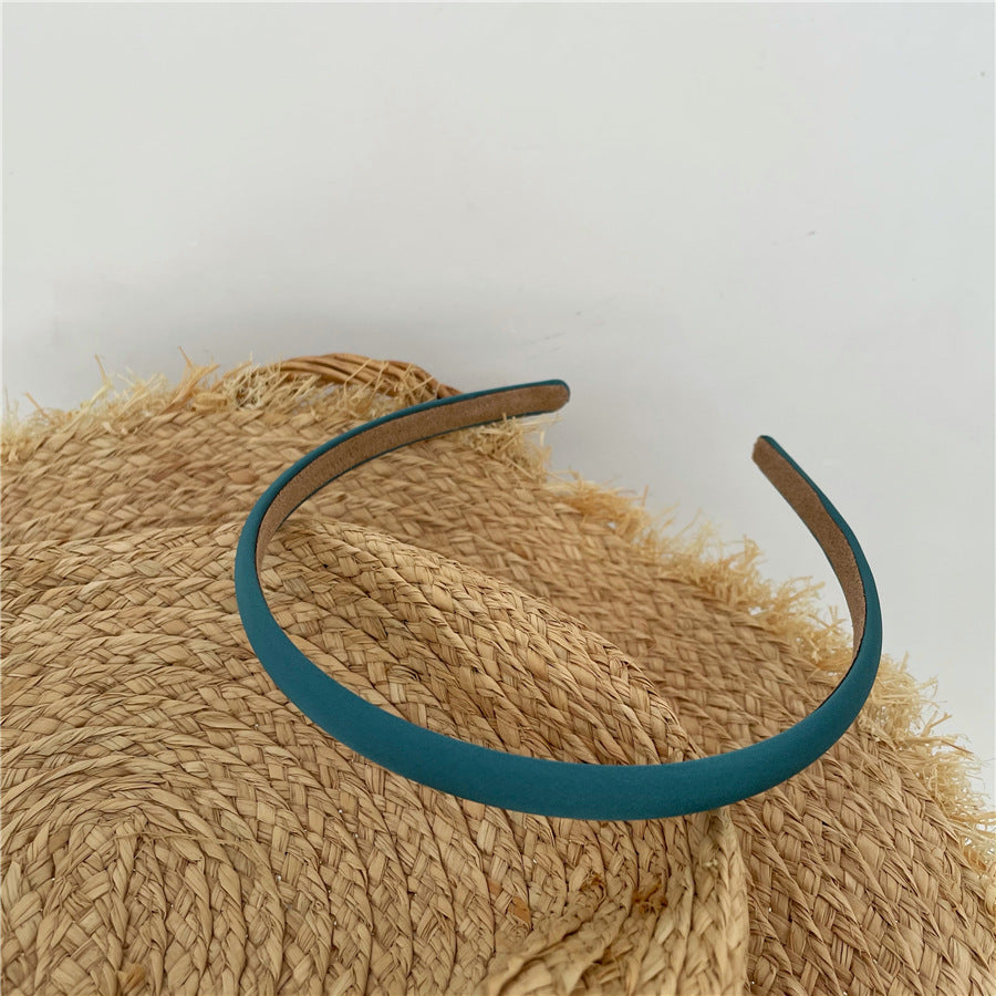 1cm wide smooth satin thin headband