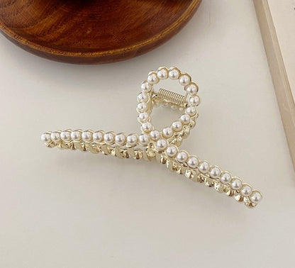 Metallic hair claw