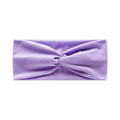 Twist front plain cotton thin headband