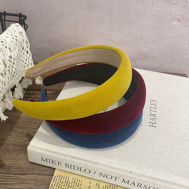 Thinly padded velvet headband