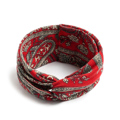 Bohemian style printed twist headband