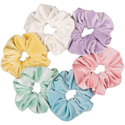 Large velvet scrunchies