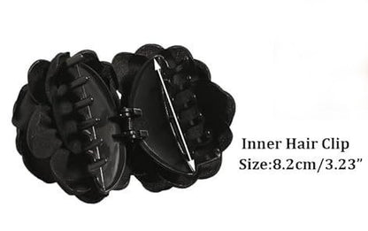 Large fabric roses hair claw