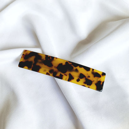Large resin hair barrette in multi colours