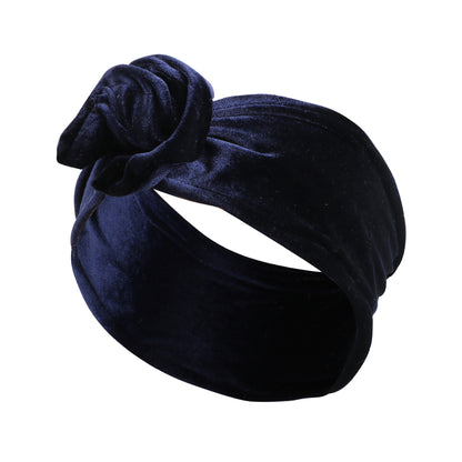 Printed flat wide twist hair scarf