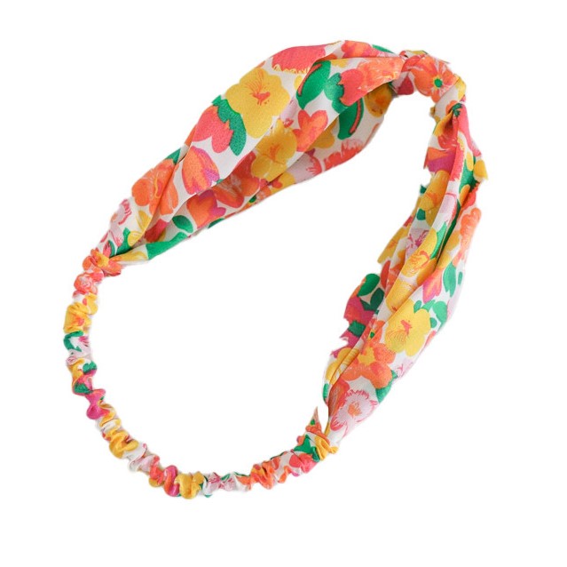 Bright floral elastic headband
