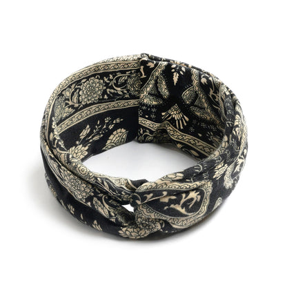Bohemian style printed twist headband