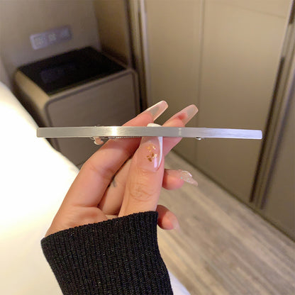 Super slim extra-long metallic barrette