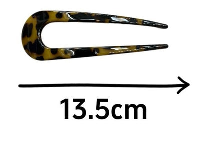 Resin large hair fork / French hair pin