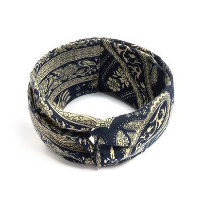 Bohemian style printed twist headband