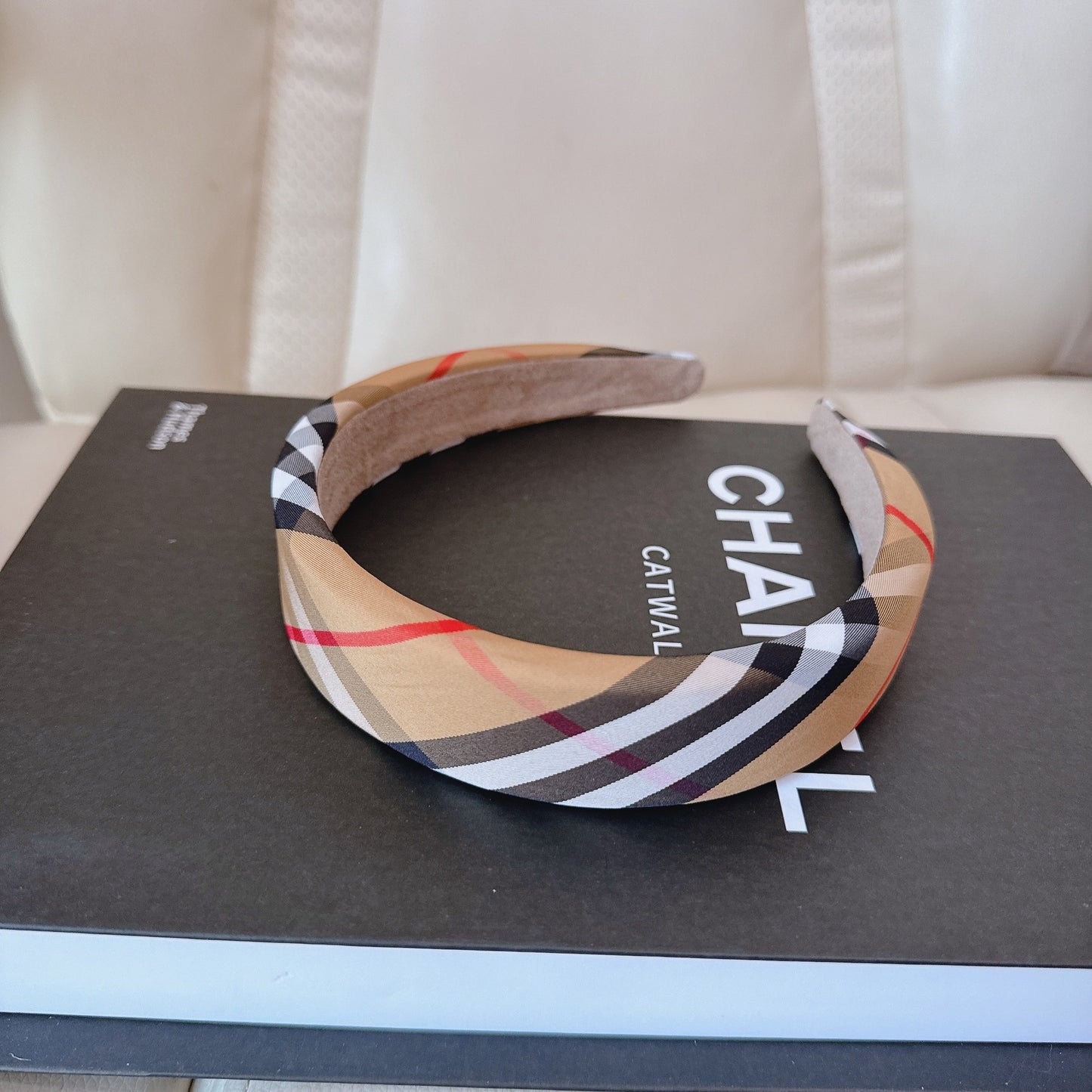 Thinly padded scotch plaids headband