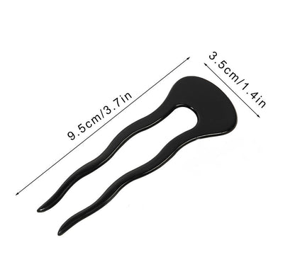 Resin small wavy hair fork