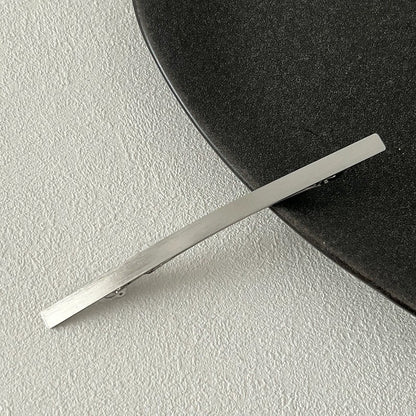 Super slim extra-long metallic barrette