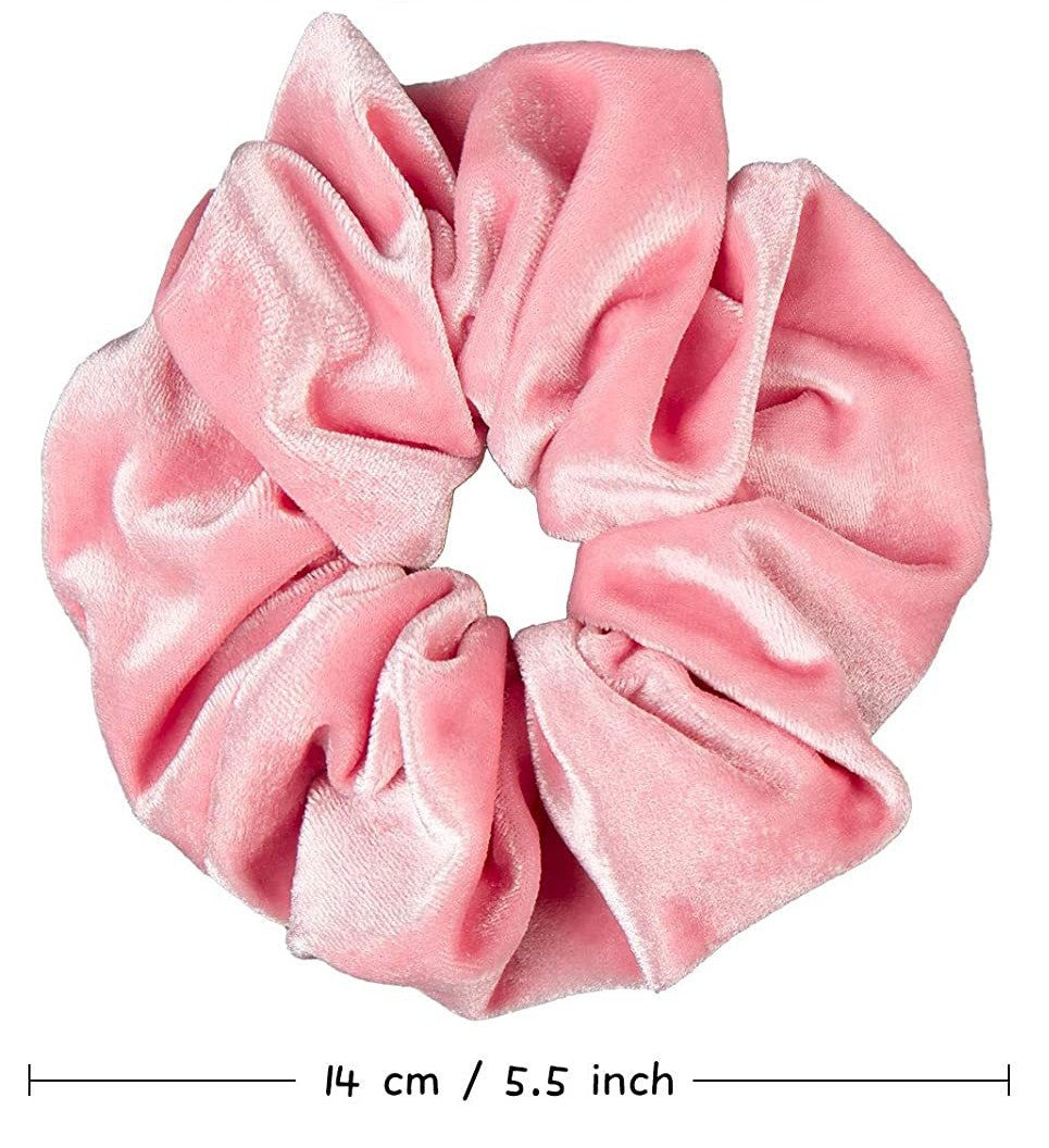 Large velvet scrunchies
