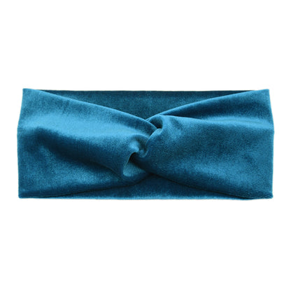 2-way twist front stretchy velvet headband