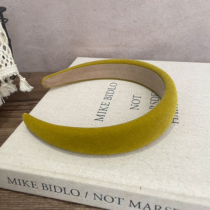 Thinly padded velvet headband