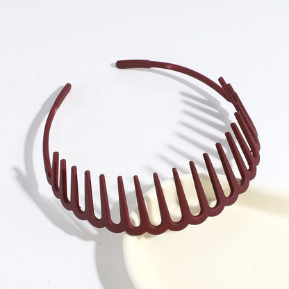 Acrylic headband with long teeth