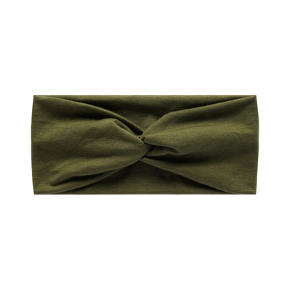 Twist front plain cotton thin headband