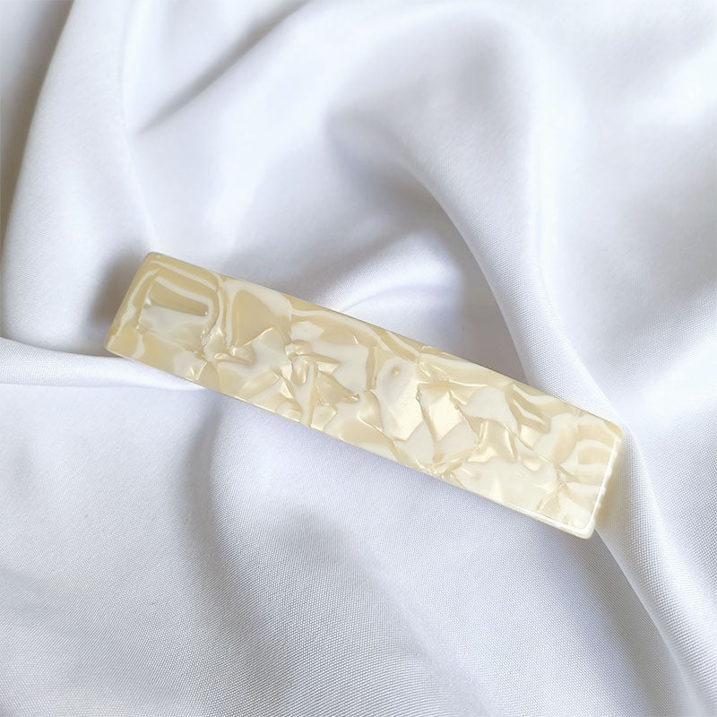 Large resin hair barrette in multi colours