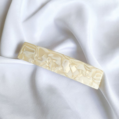 Large resin hair barrette in multi colours