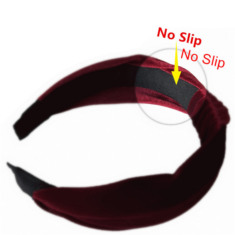 Velvet knotted headband