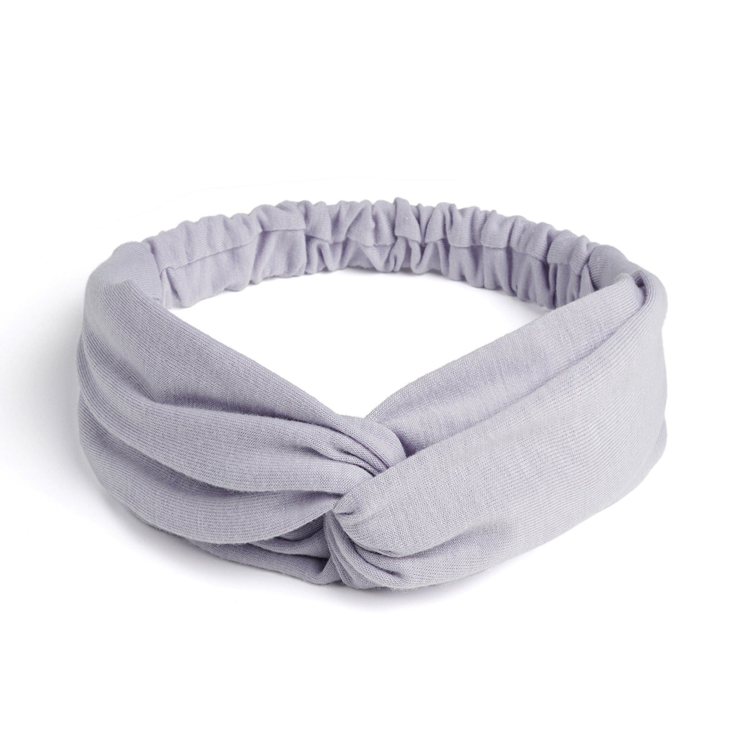 Twist front cotton elastic headband