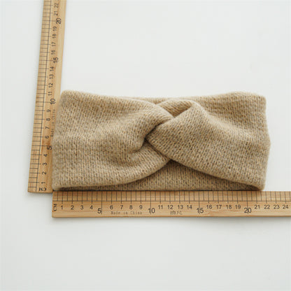 Twist front soft knitted headband