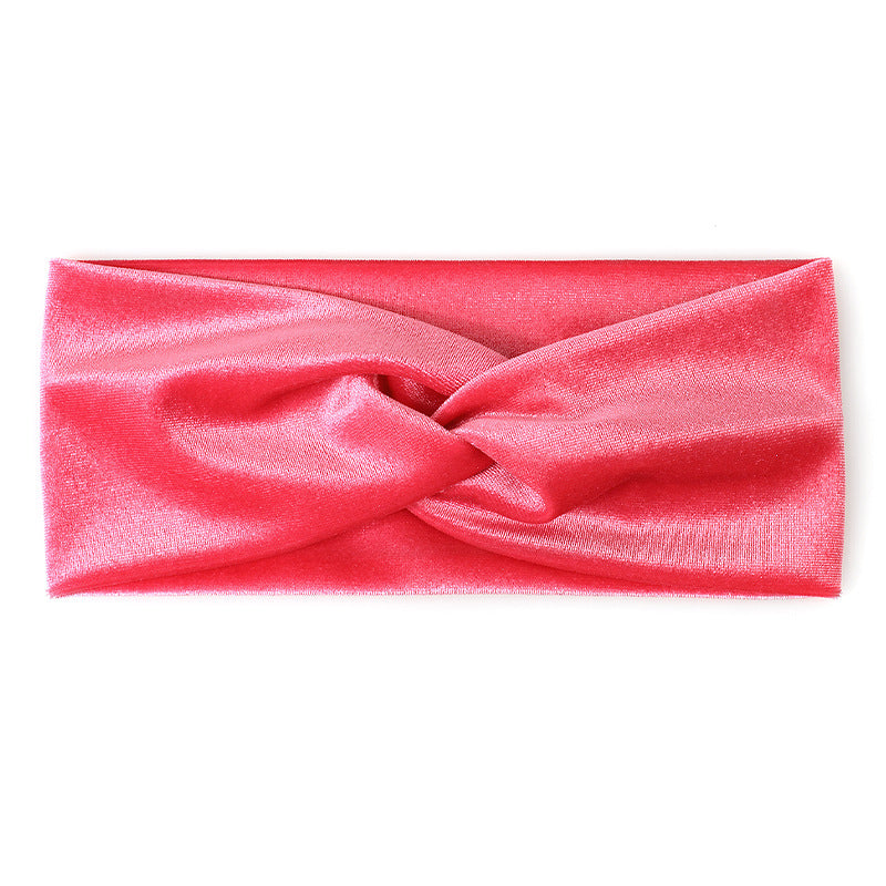 2-way twist front stretchy velvet headband