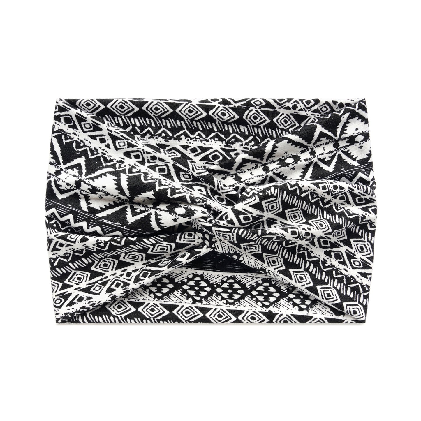 Super wide twist front stretchy headband