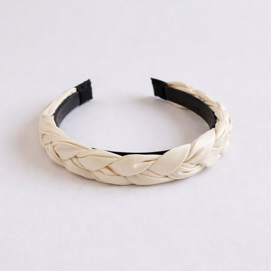 Braided top thin headband
