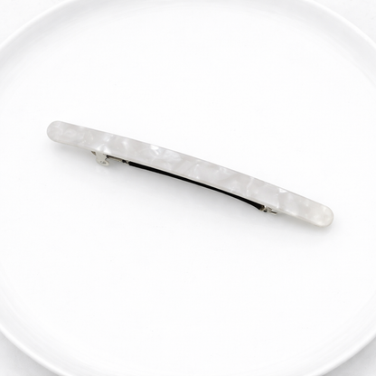 Super slim resin hair barrette