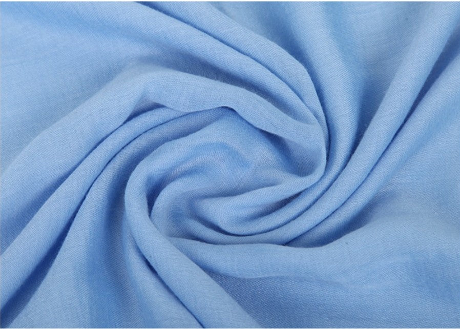 Fringed solid long scarf