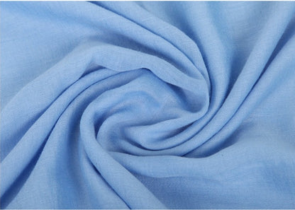 Fringed solid long scarf