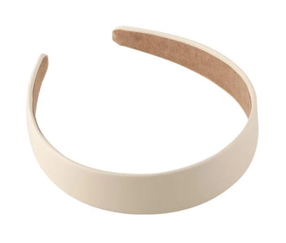 Plain leather headband