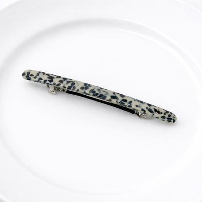 Super slim resin hair barrette