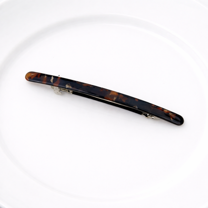 Super slim resin hair barrette