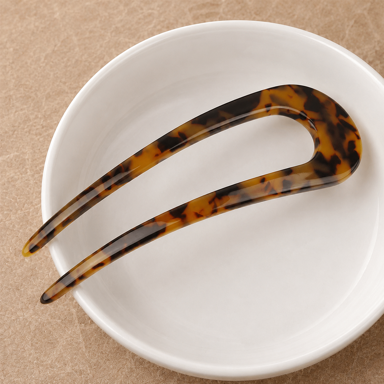 Multicoloured large hair fork / French hair pin