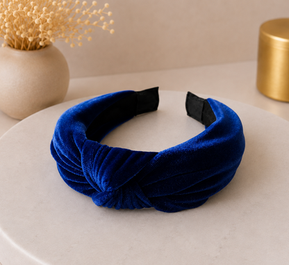 Velvet knotted headband