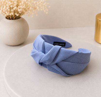 Twist knotted top headband