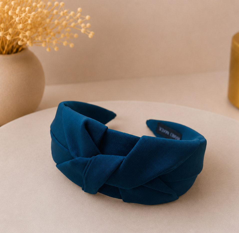Twist knotted top headband