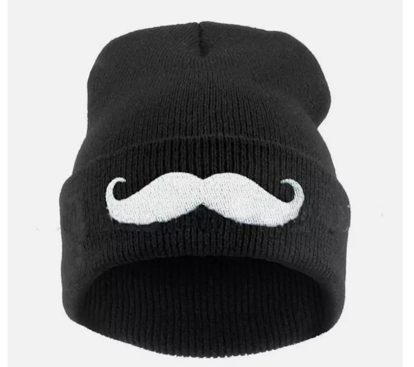 MOUSTACHE knitted beanie